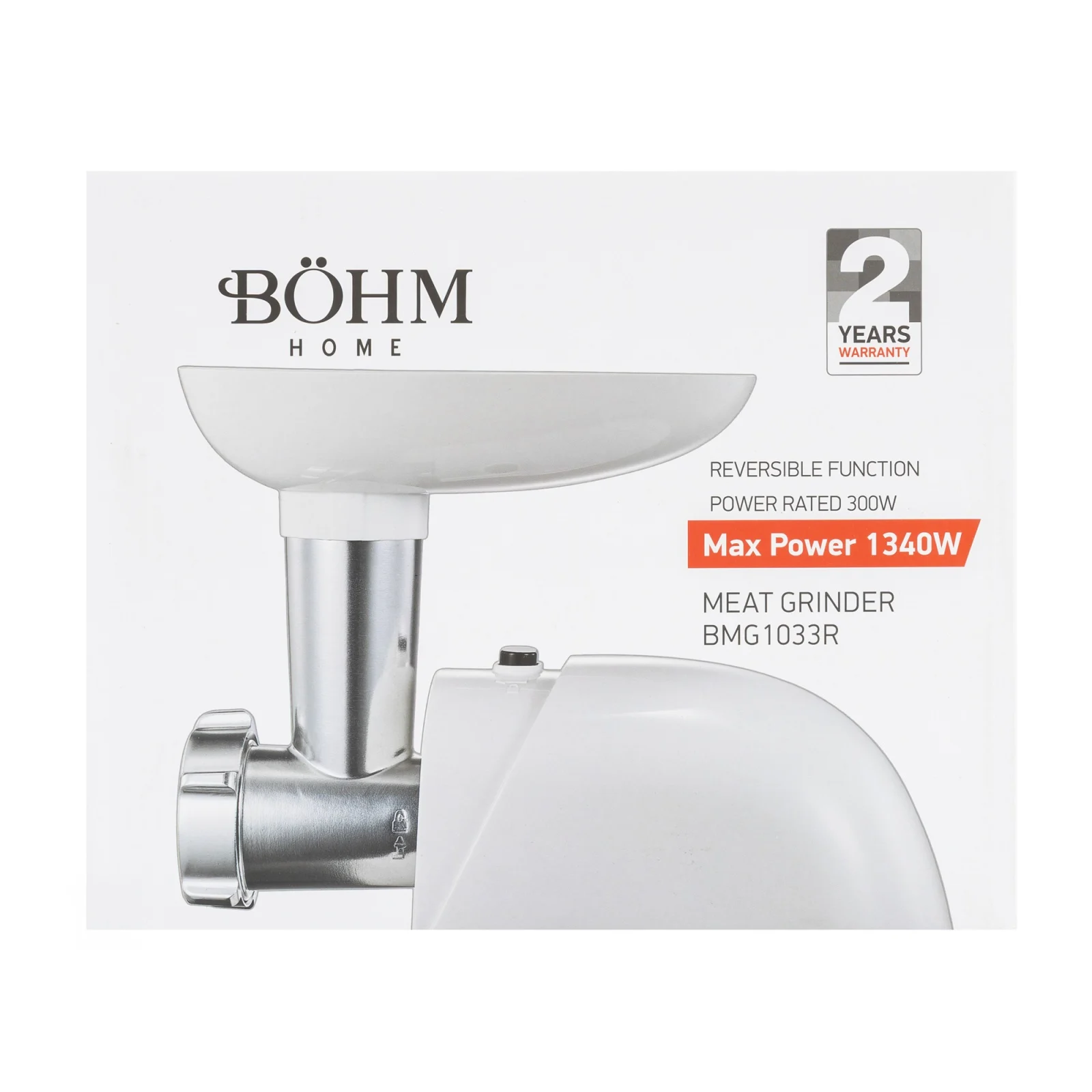 Masina de tocat carne electrica BÖHM BMG1033R – 1,5 Kg/min, 300–1340 W, site 5/7 mm, accesorii carnati si kebbe [8]