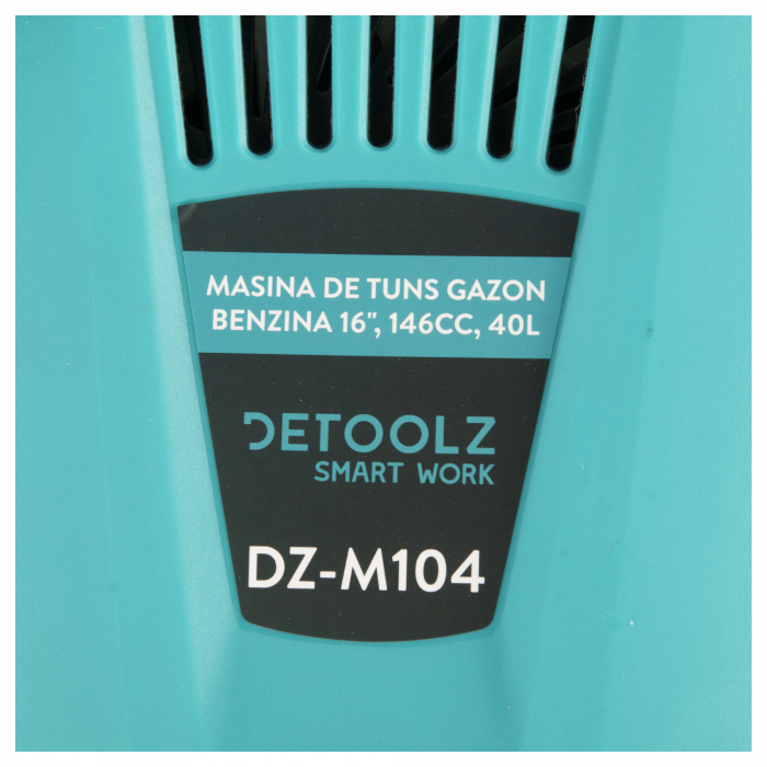 Masina de tuns gazonu pe benzina 16 inch, 3.5 CP, 146CC, 6 trepte de inaltime, 40L, mulcire,Detoolz DZ-M104 [6]