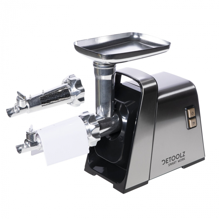 Masina Electrica de Tocat Carne 1400W, INOX, Accesoriu Rosii, Detoolz DZ-CB101 [6]
