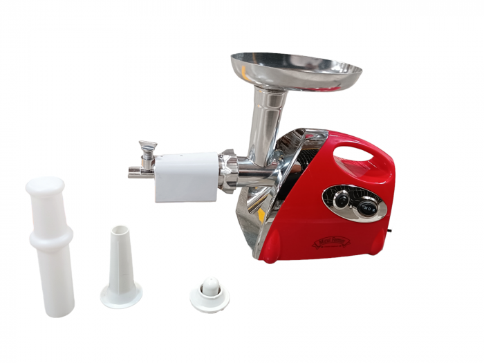 Masina electrica tocat carne 1400W, 1.5Kg/min, rosie, Micul Fermier, GF-0417-S001-G02 [4]