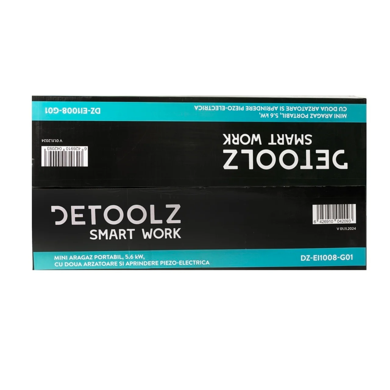 Mini aragaz portabil Detoolz 5.6kW, 2 ochiuri, piezo, camping [4]