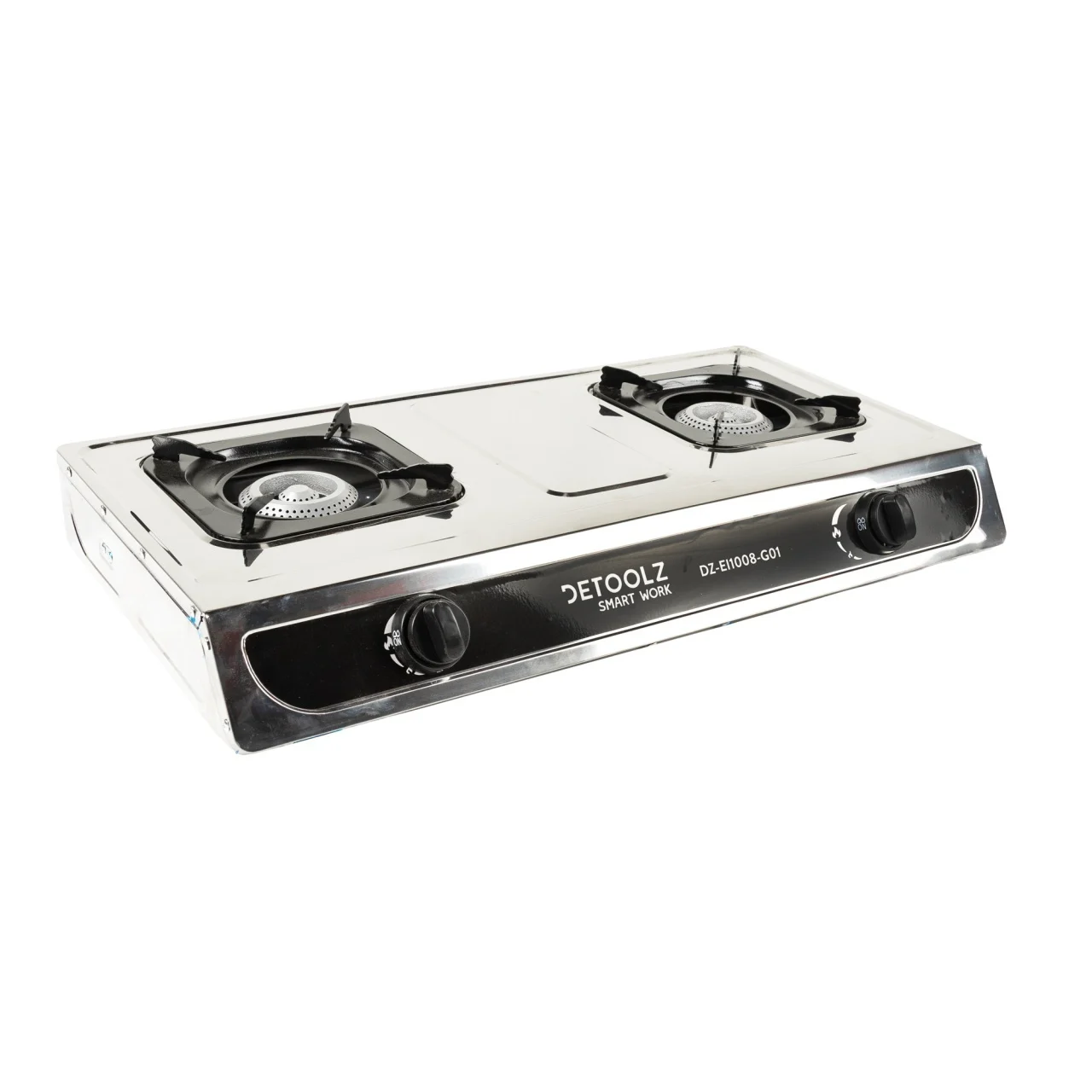 Mini aragaz portabil Detoolz 5.6kW, 2 ochiuri, piezo, camping [2]