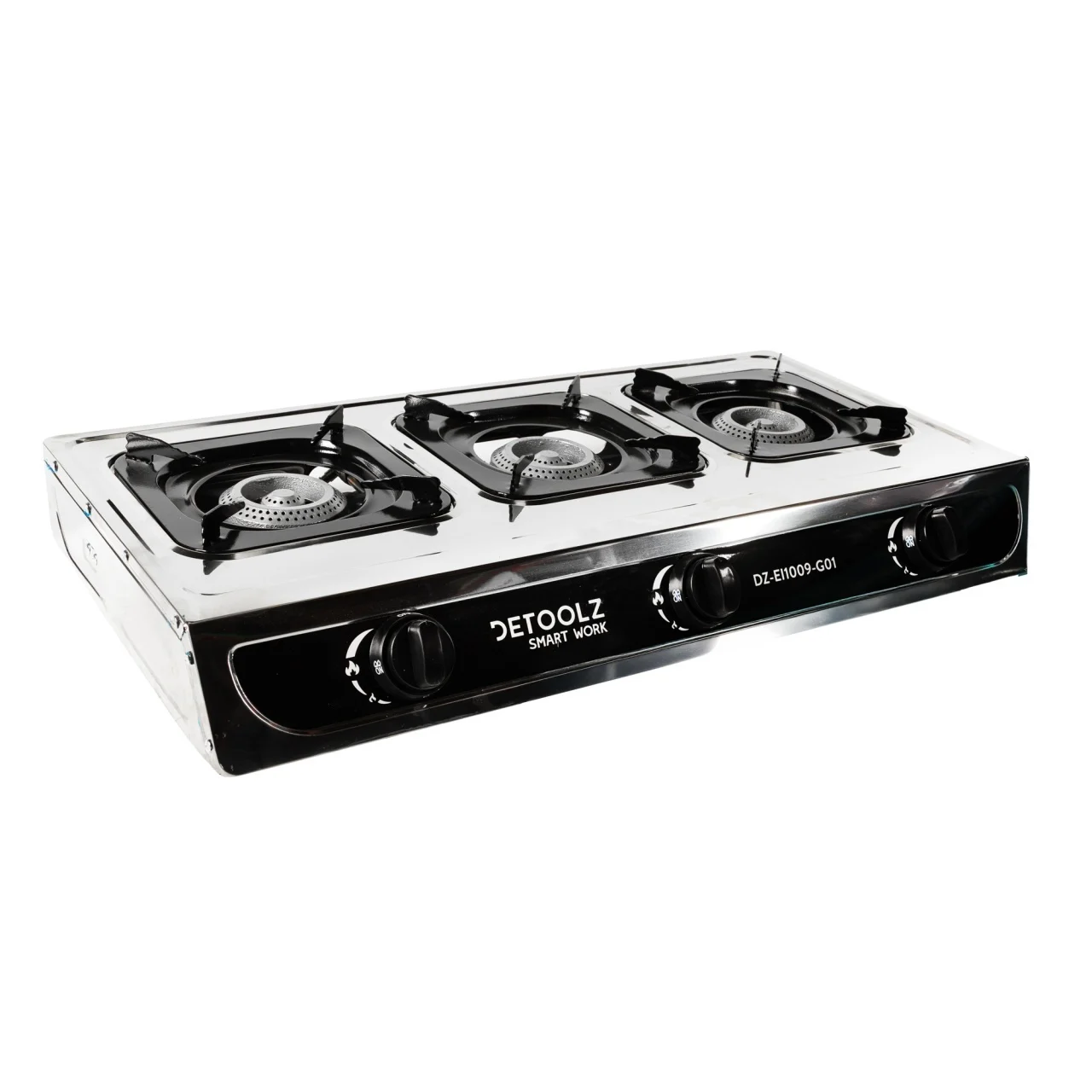 Mini aragaz portabil Detoolz 8.4kW, 3 ochiuri, piezo, camping [5]