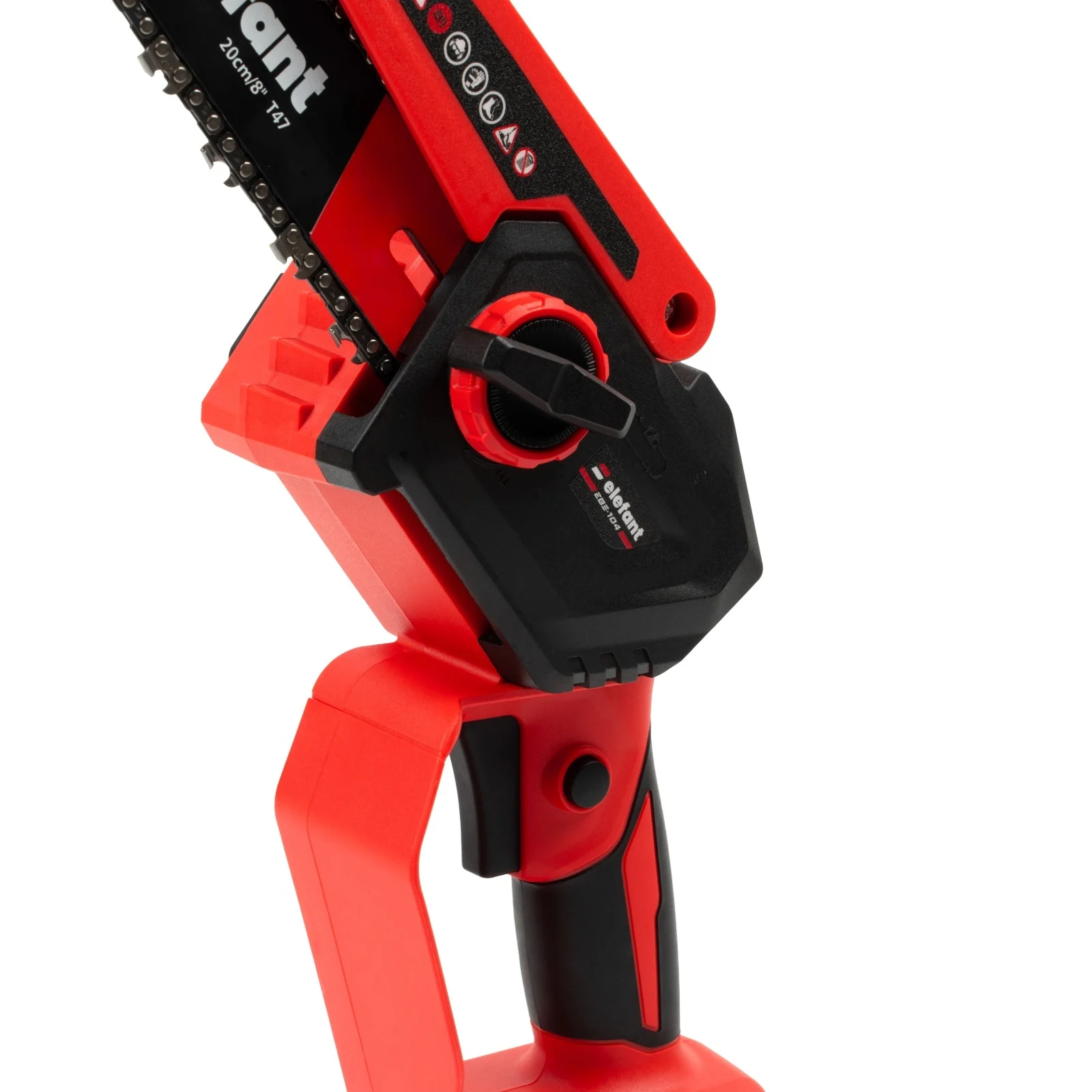 Mini fierăstrău cu lanț ELEFANT EBS-104, 20V / 4Ah, Brushless, 8" și 10" [7]