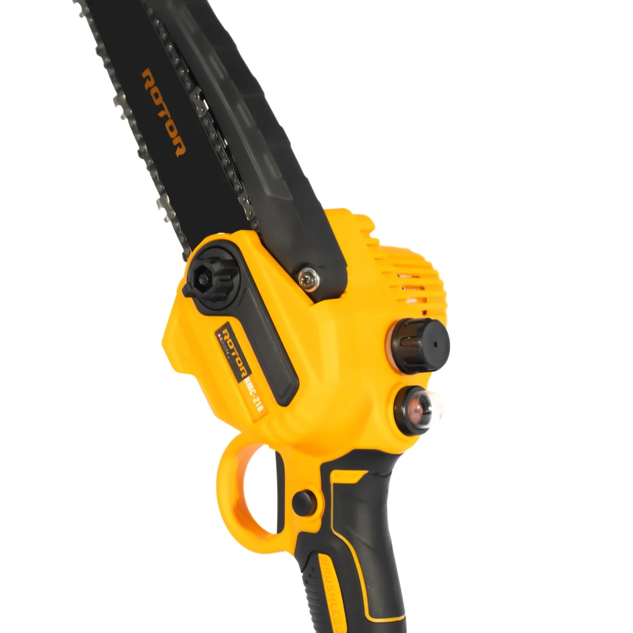 Mini Fierastrau de mana, lama 20 cm, 2 acumulatori  21V/4Ah, sistem de ungere lant, geanta de transport, Rotor RMC218 [4]