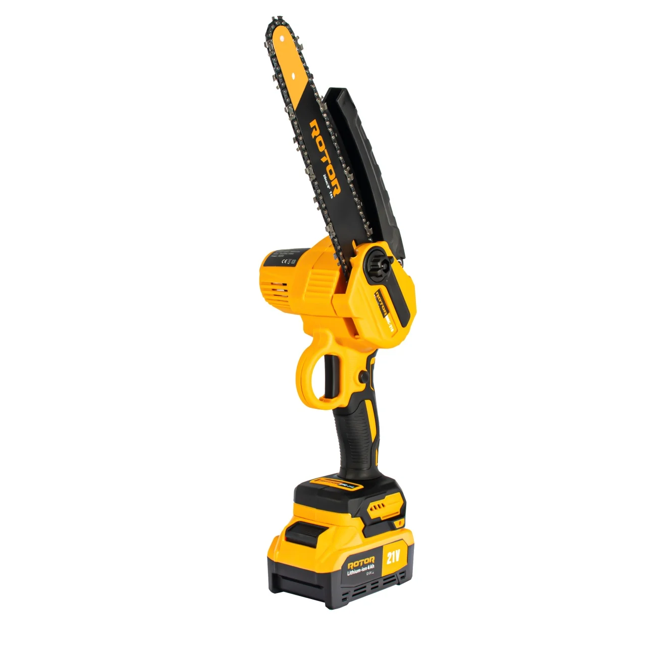 Mini Fierastrau de mana, lama 20 cm, 2 acumulatori  21V/4Ah, sistem de ungere lant, geanta de transport, Rotor RMC218 [3]