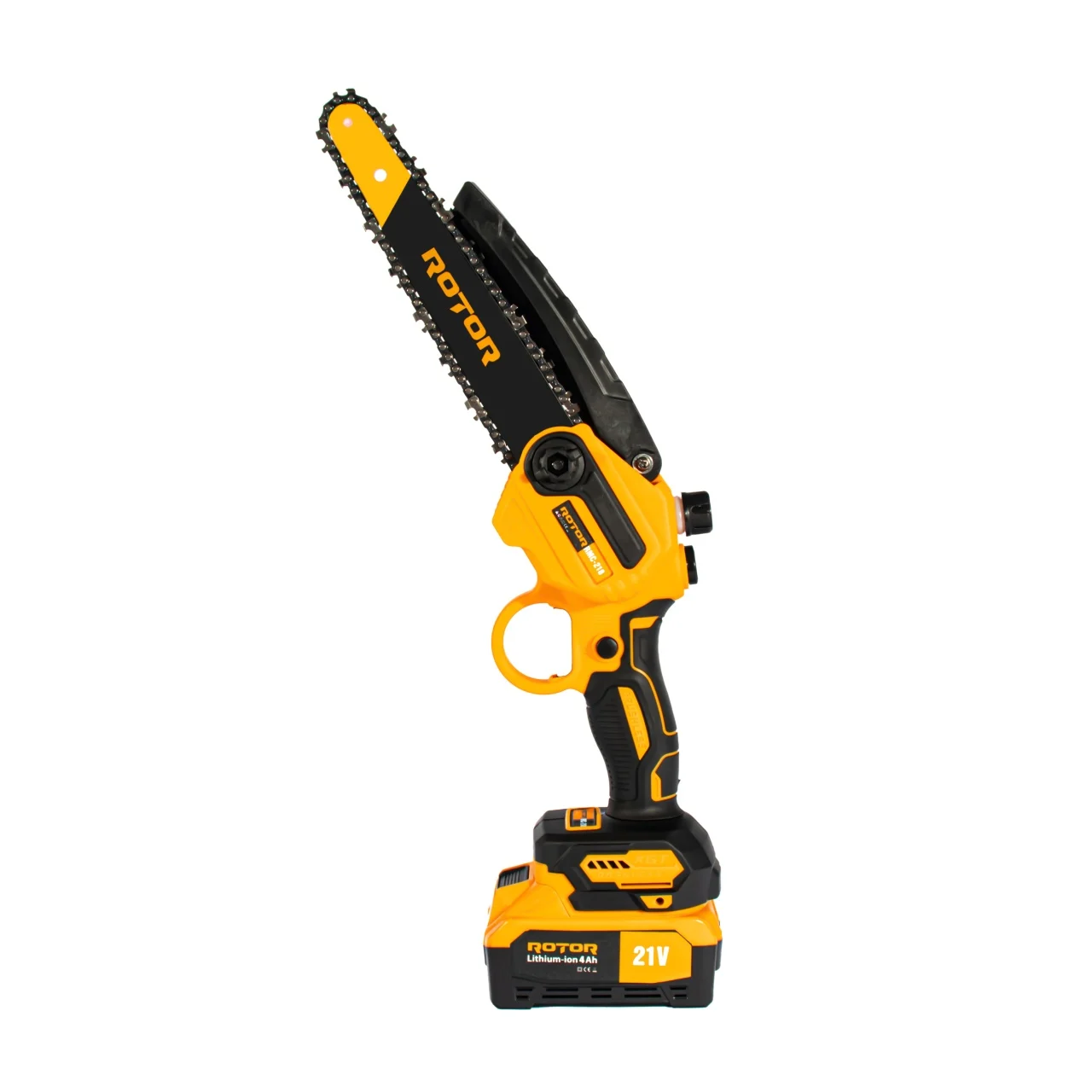 Mini Fierastrau de mana, lama 20 cm, 2 acumulatori  21V/4Ah, sistem de ungere lant, geanta de transport, Rotor RMC218 [2]