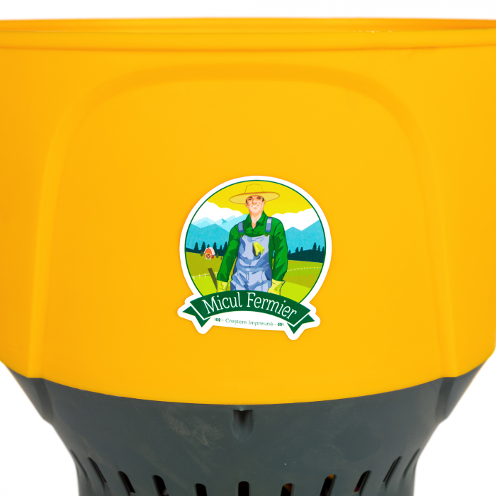 Moara cereale electrica 1300W, 19000 rpm cu galeata plastic 50L [3]
