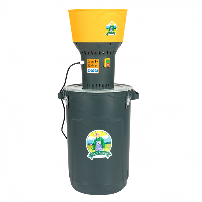 Moara cereale electrica 1300W, 19000 rpm cu galeata plastic 60L [6]
