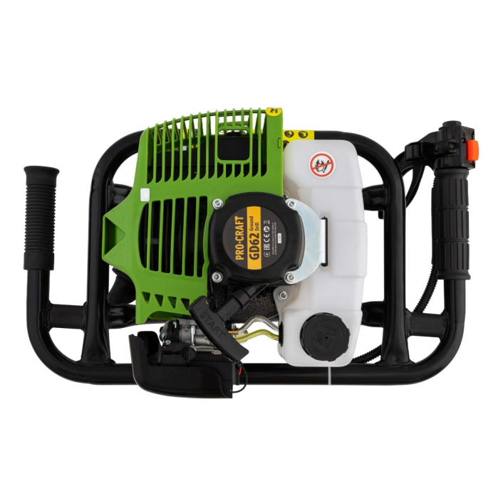 Motoburghiu Procraft GD62, 2T, 1400W, burghiu 150x800 mm inclus [3]