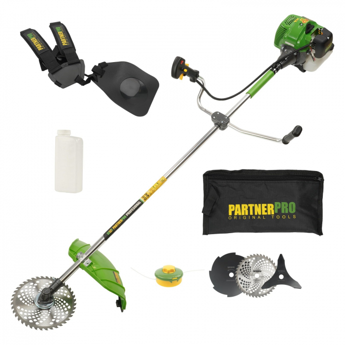 Motocoasa pe benzina PARTNER PRO DX52E, 5.5 CP , 2T , 9000 RPM, accesorii incluse [6]