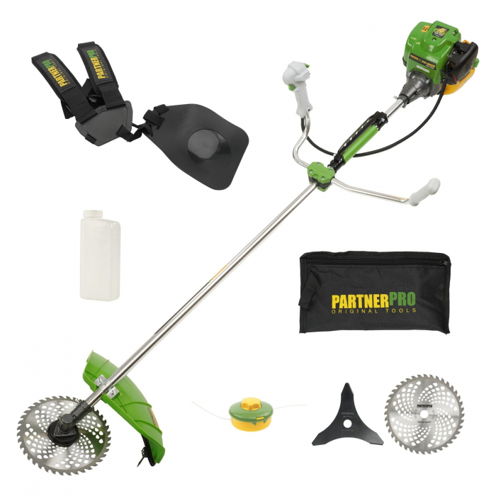 Motocoasa pe benzina PartnerPro PP5600 , 4T, 5.6CP, 52CC, Accesorii Incluse [1]