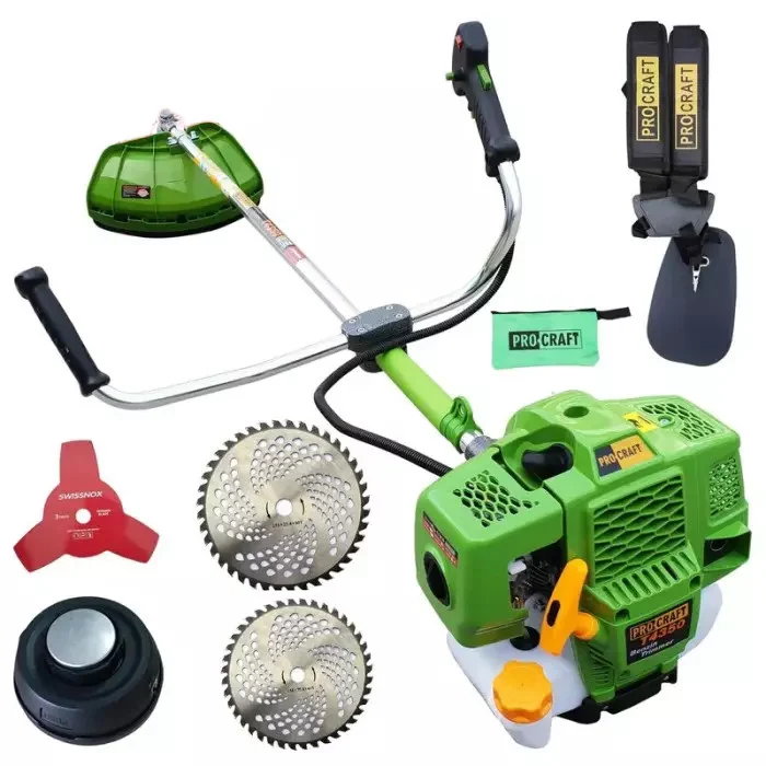 Motocoasa pe benzina ProCraft T4350 Pro, 4350W, 4 sisteme de taiere [1]