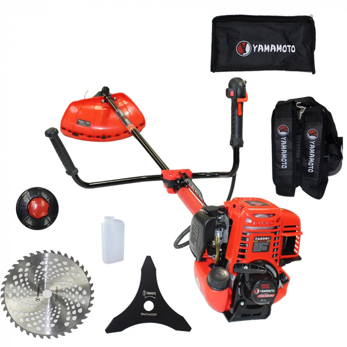 Motocoasa pe benzina YAMAMOTO YM-5600, 4 timpi, 6.3CP, 52CC, 10000RPM, Accesorii incluse [6]