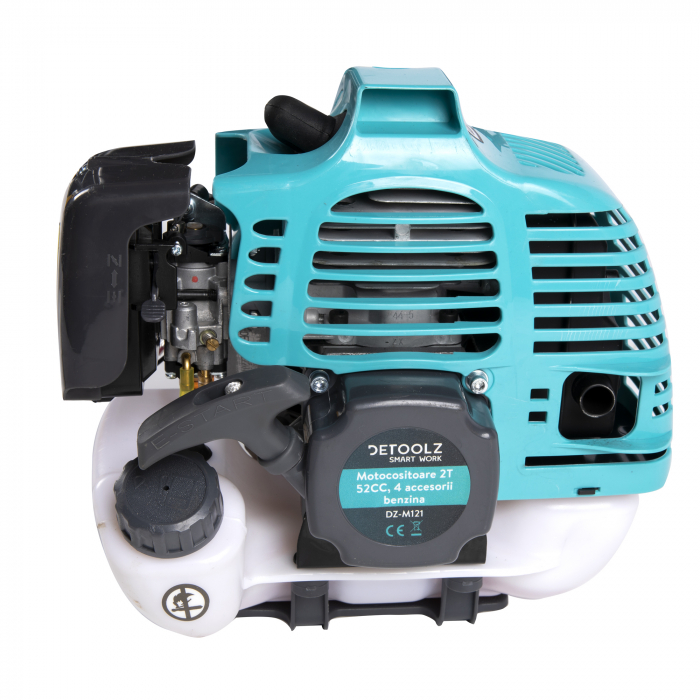 Motocositoare 2T benzina, 1.9 CP, 1.4 Kw, 52CC, 4 accesorii, Detoolz DZ-M121 [7]