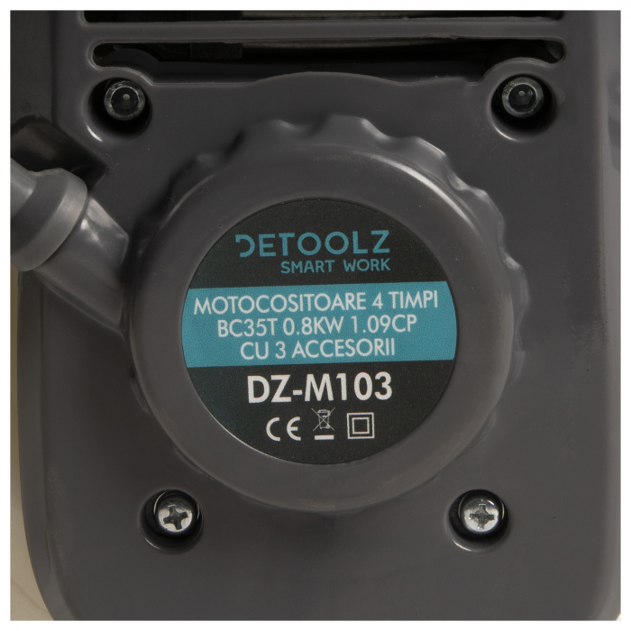Motocositoare 4 timpi, BC35T, 0.8KW, 1.09CP, 31 CC, 3 accesorii, Detoolz DZ-M103 [7]