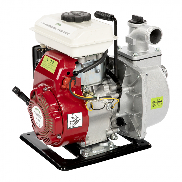 Motopompa pe benzina, 4 timpi, 3.5Cp, racord 1,5 inch, 18000 L/h, cu suport, Micul Fermier GF-2060 [6]