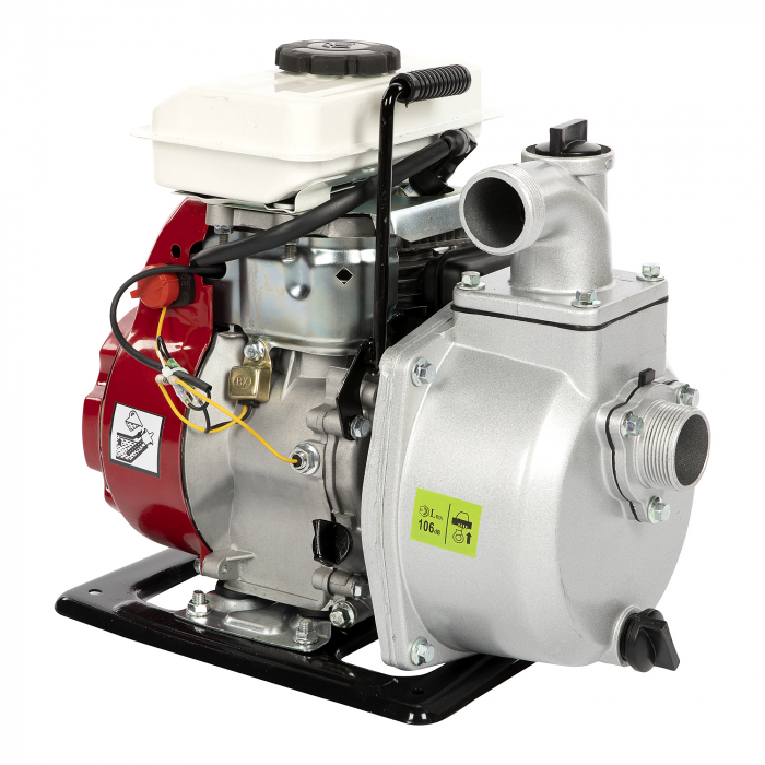 Motopompa pe benzina, 4 timpi, 3.5Cp, racord 1,5 inch, 18000 L/h, cu suport, Micul Fermier GF-2060 [8]