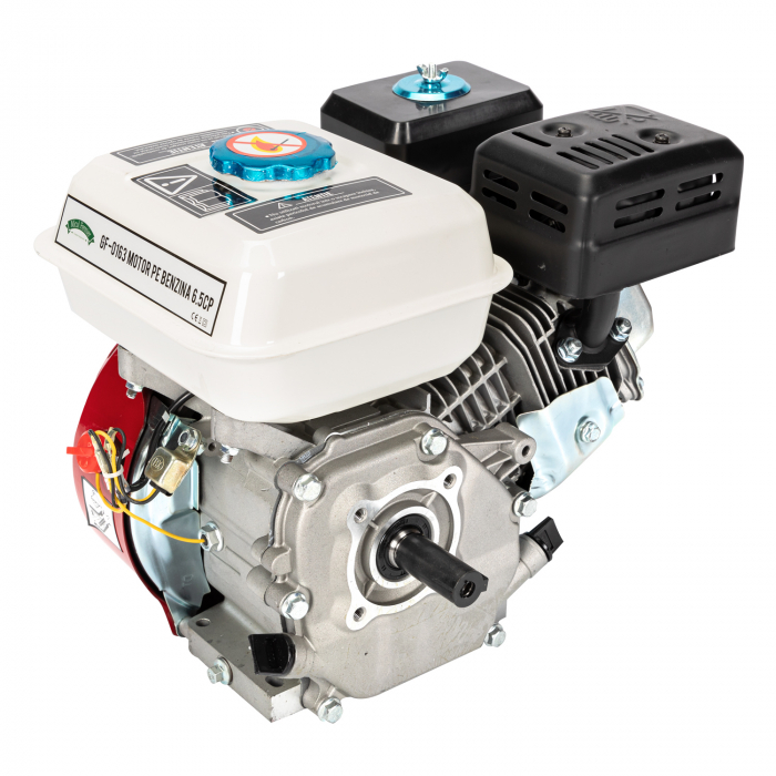 Motor pe benzina 4 timpi, 6,5Cp, ax orizontal 20mm, Micul Fermier GF-0163 [7]