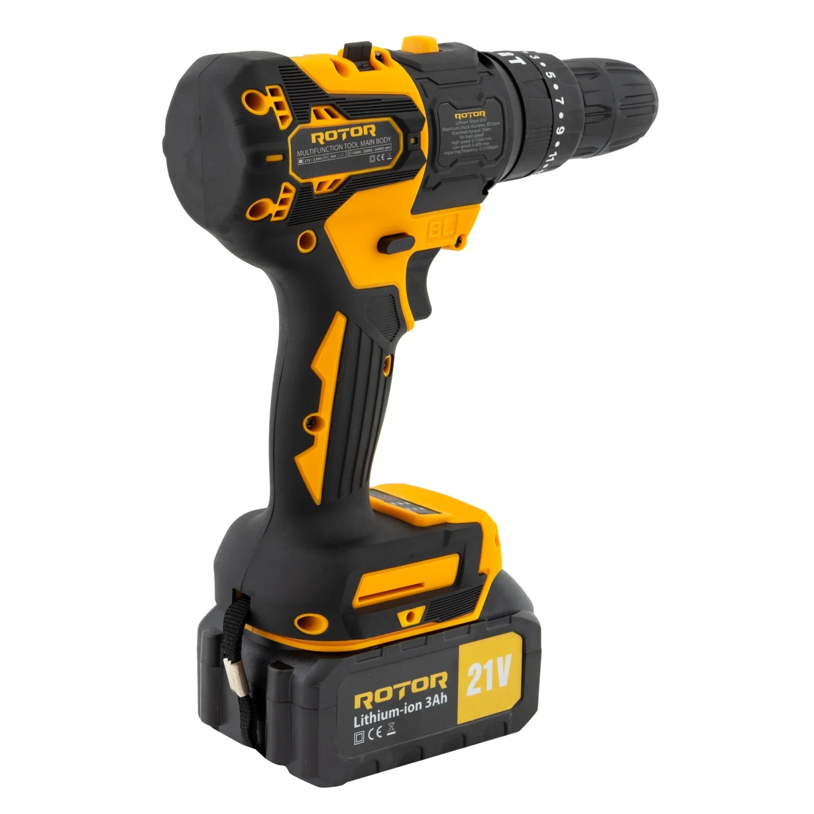 Multifuncțional ROTOR RTS2 5 în 1, 21V 3Ah, Brushless, 24000 RPM, 2 Acumulatori [7]