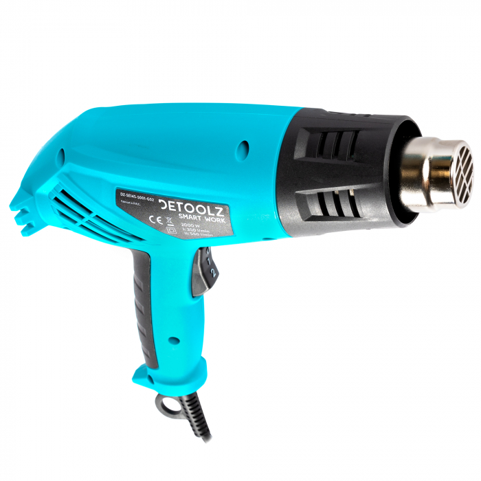 Pistol aer cald 2000W 2 trepte 600ᵒC, Detoolz DZ-SE145-S001-G02 [3]