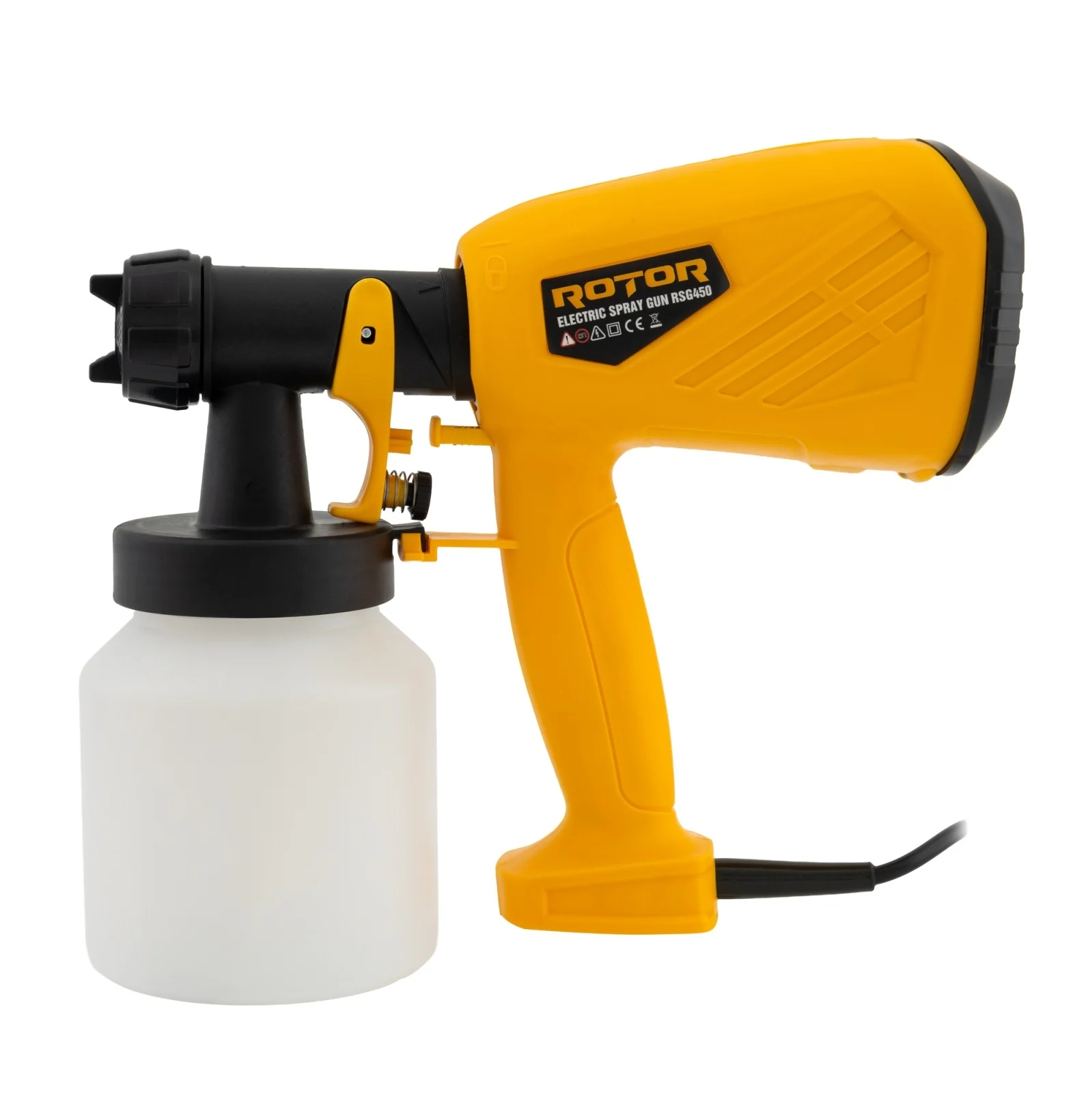 Pistol de Vopsit Electric ROTOR RSG450, 450W, 650 ml/min, Rezervor 800 ml, Pulverizare Profesionala [2]