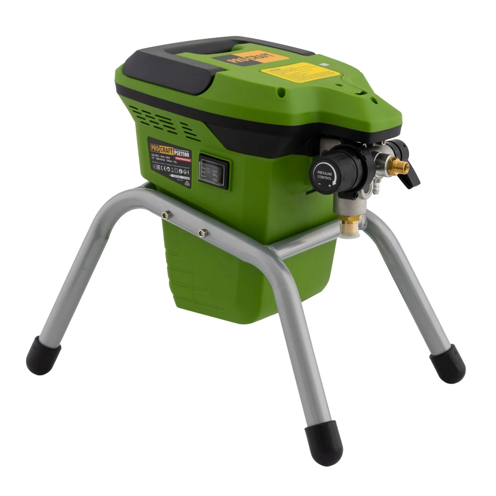 Pistol de vopsit Procraft PSE1100, 700W - Aparat vopsit 200 bar, 7.5m furtun [3]