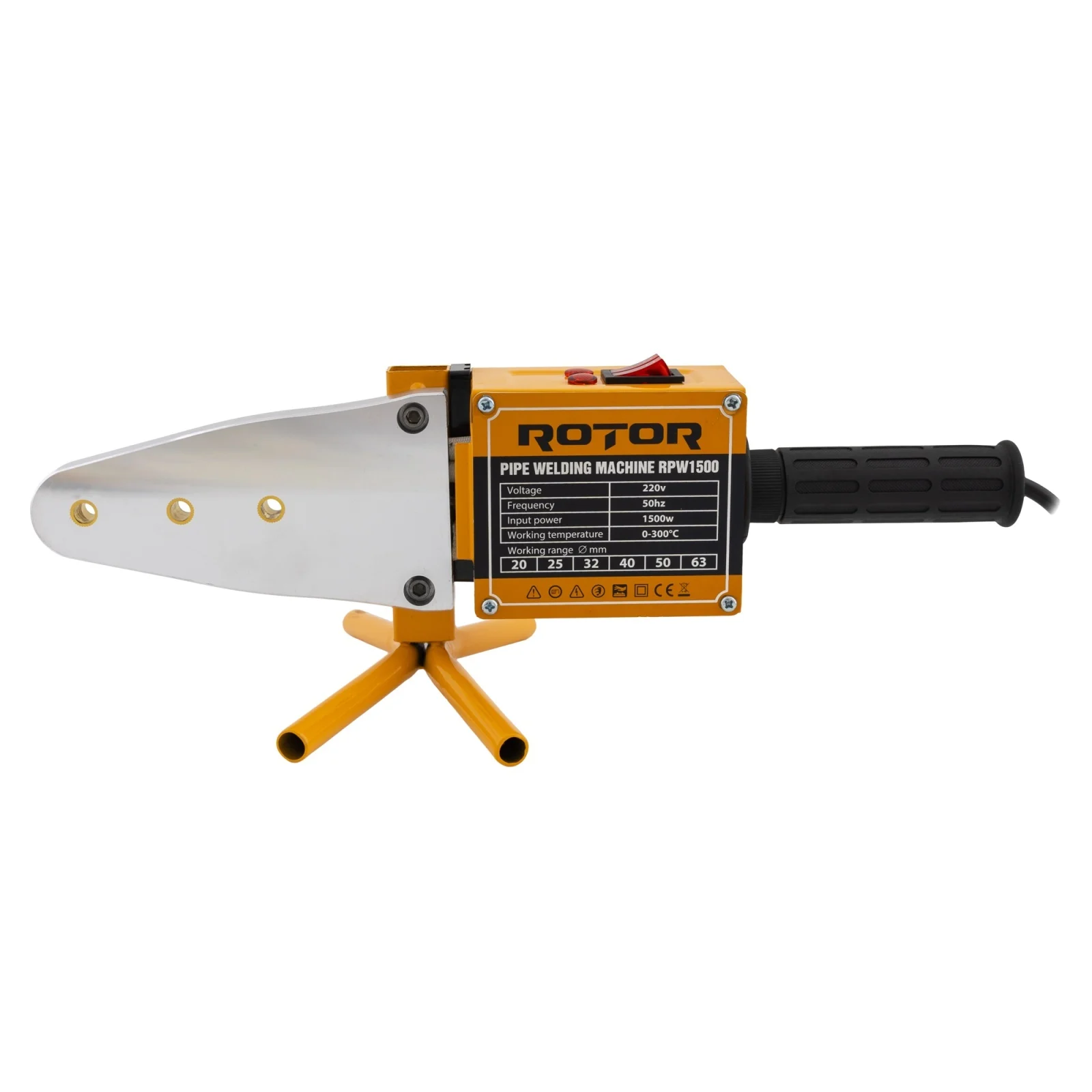 Plita Sudura PPR ROTOR RPW1500 1500W 20-63mm Set Complet | Aparat Lipit Tevi Profesional [5]