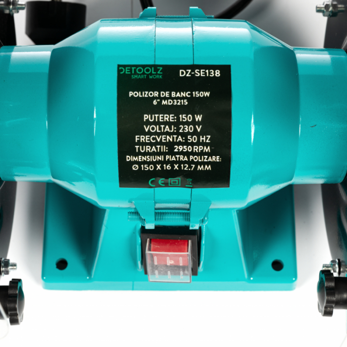 Polizor de banc 150W, 2950 RPM,  MD3215 Detoolz DZ-SE138 [2]