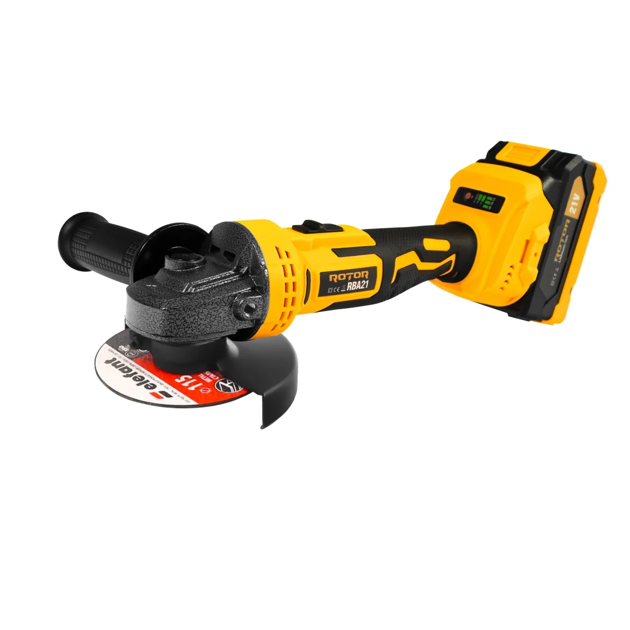Polizor unghiular cu acumulator 21V/3Ah, variator, 8500 RPM, ROTOR RBA21 [2]