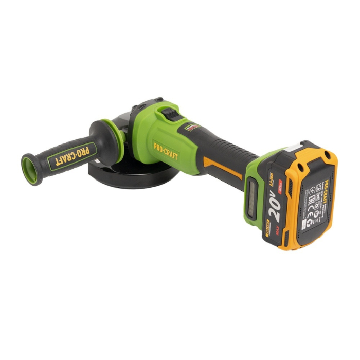 Polizor Unghiular cu Acumulator ProCraft PWA220, 20V, 4Ah, Brushless, disc 125 mm [5]