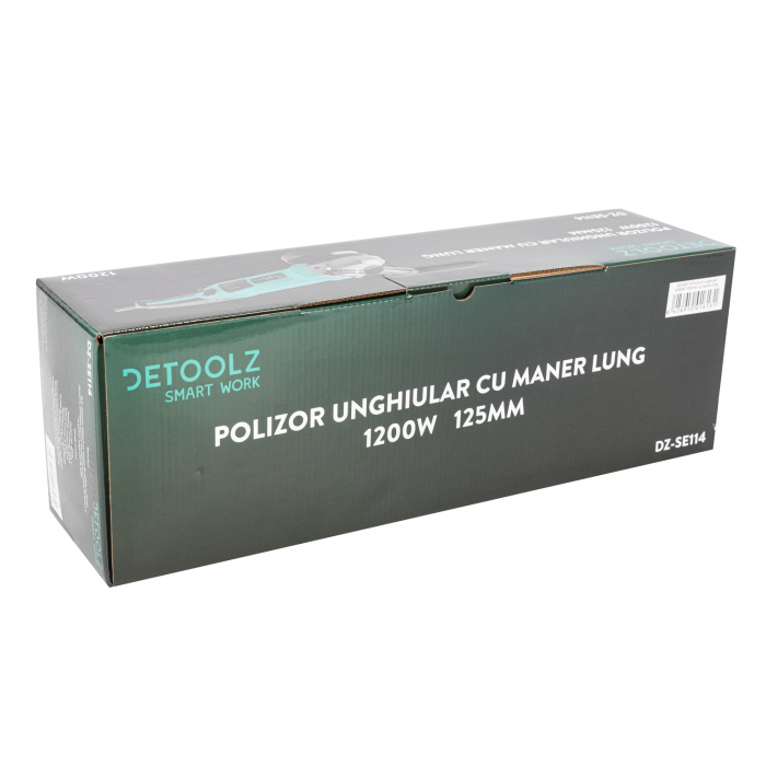 Polizor unghiular / Flex 1200W, disc 125mm, cu maner lung, Detoolz DZ-SE114 [3]