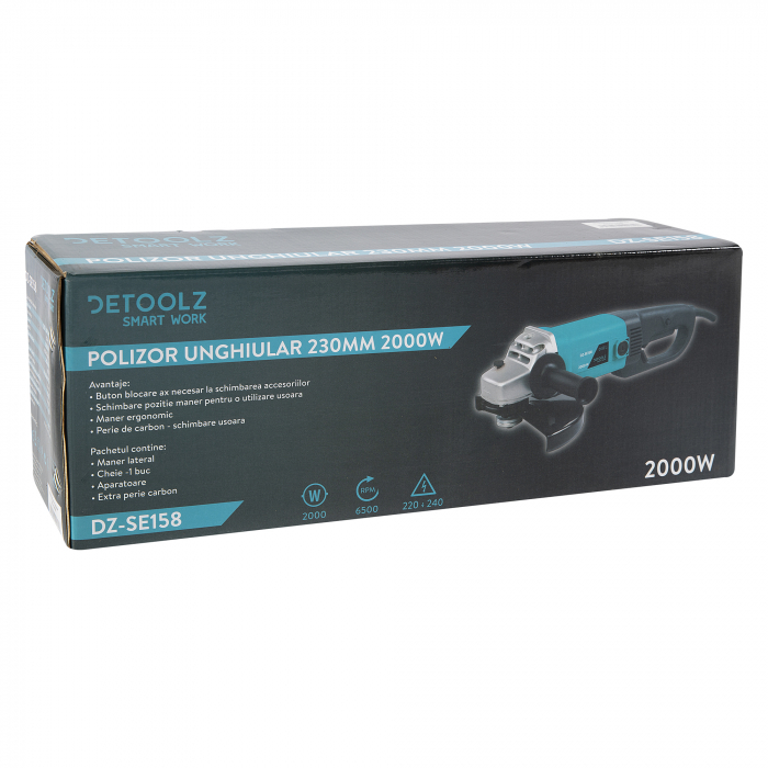 Polizor unghiular / Flex 2000W, disc 230 mm, Detoolz DZ-SE158 [6]