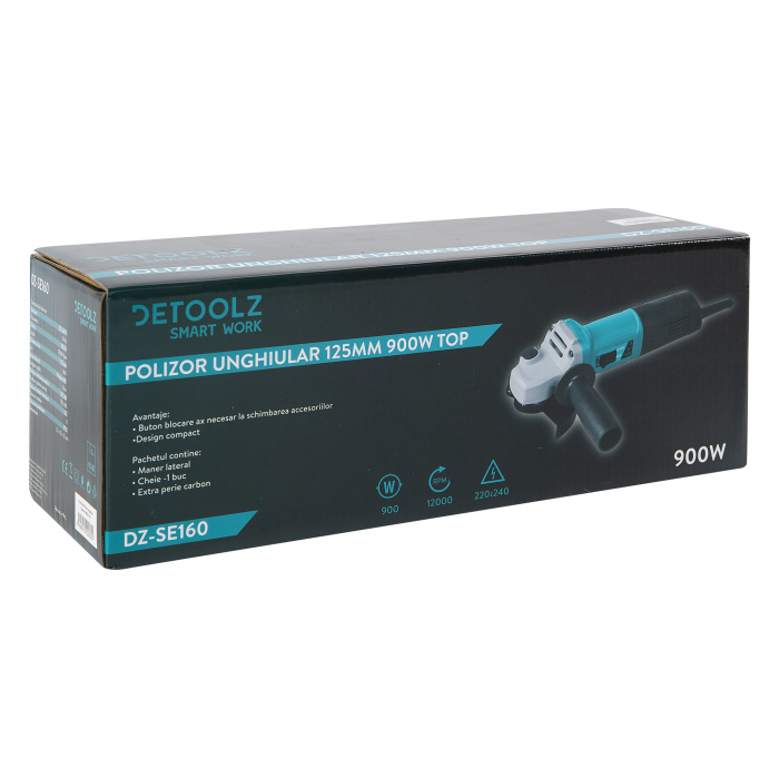 Polizor unghiular / Flex 900W, disc 125 mm, Top, Detoolz DZ-SE160 [7]