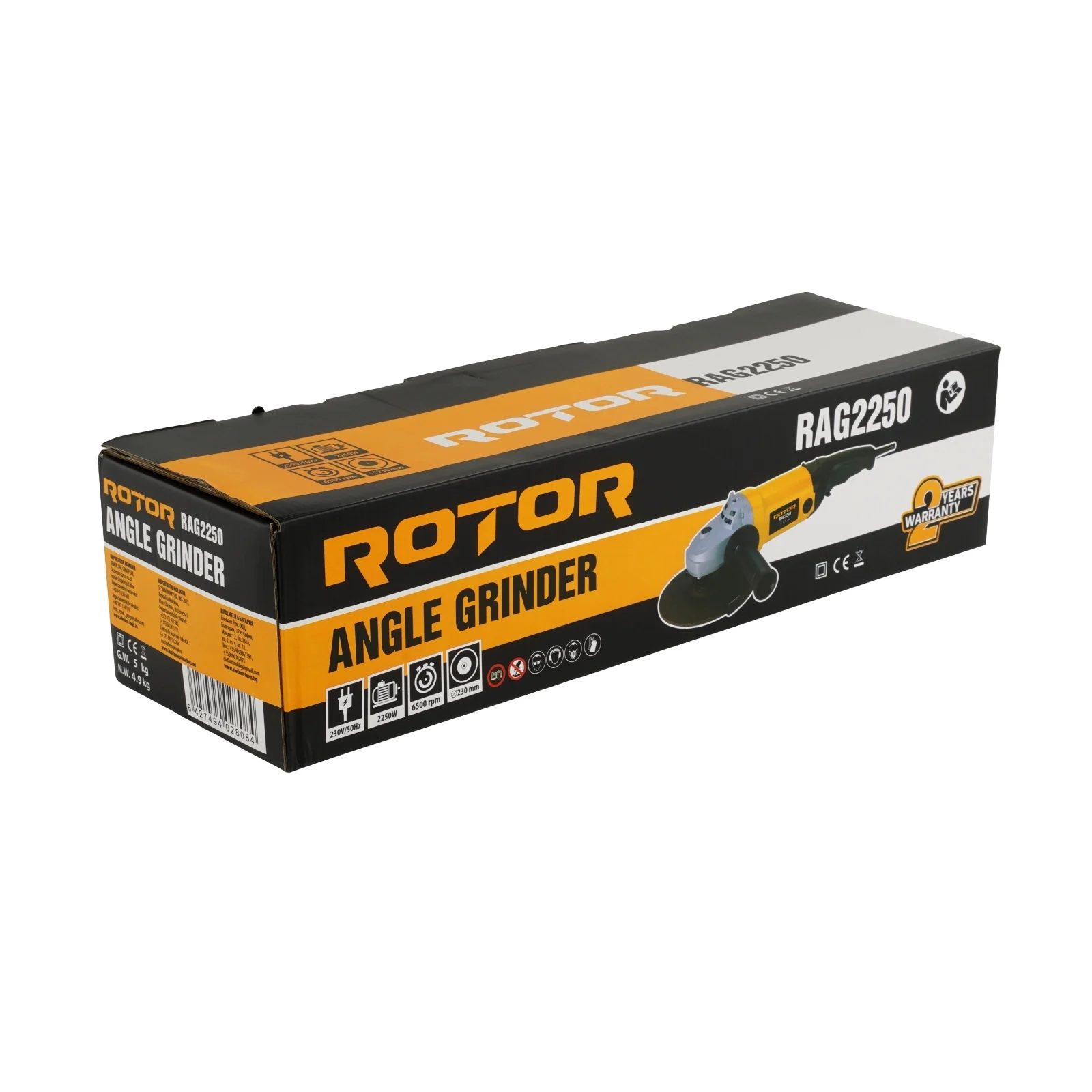 Polizor Unghiular ROTOR RAG2250, 2250W - Flex Profesional disc 230 mm [3]