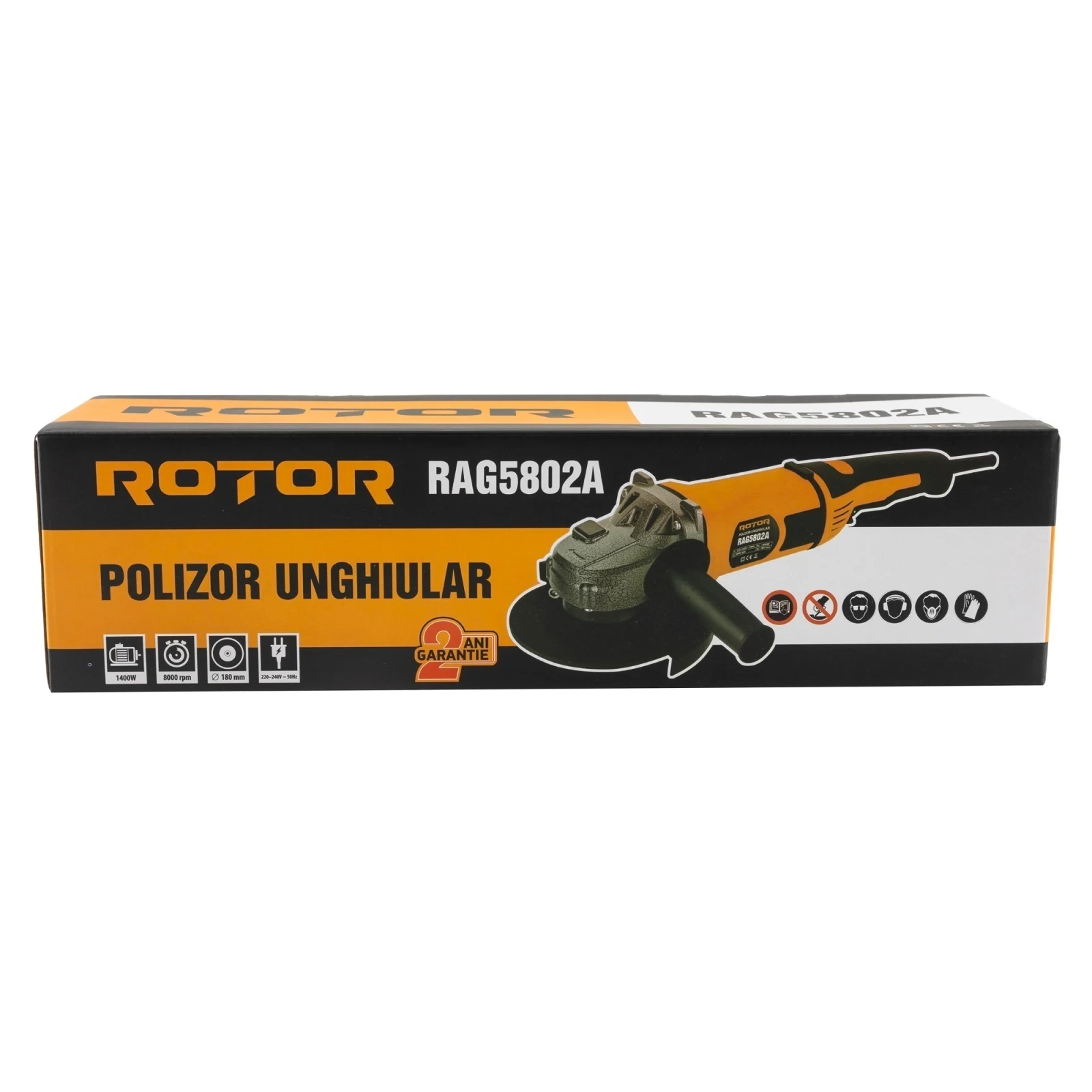 Polizor Unghiular ROTOR RAG5802A, 1400W, Disc 180 mm, 8000 RPM, Flex Electric Profesional [5]