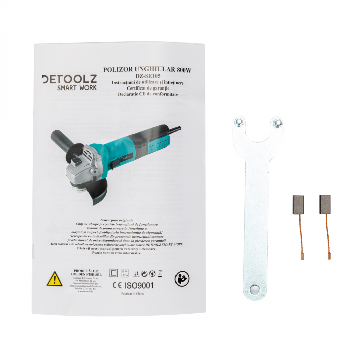 Polizorul unghiular / Flex 800W, disc 125mm, Detoolz DZ-SE105 [9]