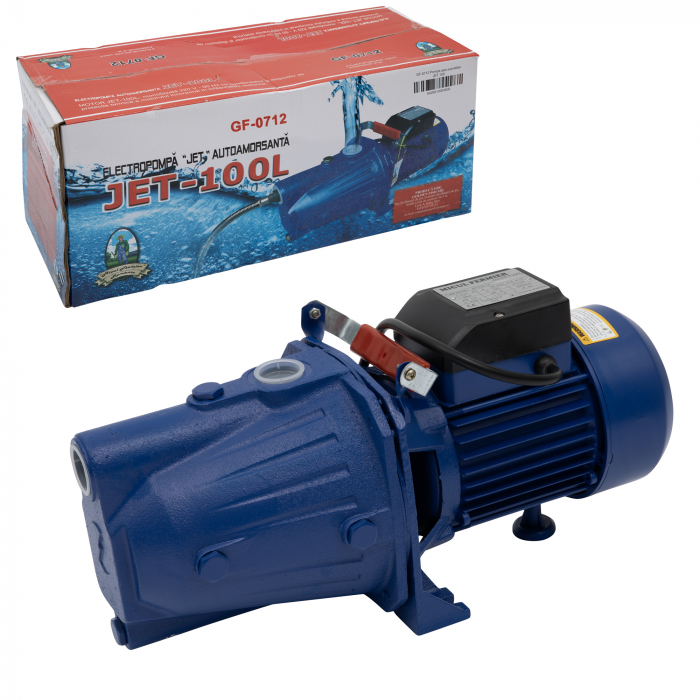 Pompa apa curata JET100L, de suprafata, autoamorsanta, 230V, 1500W, Micul Fermier GF-0712 [6]