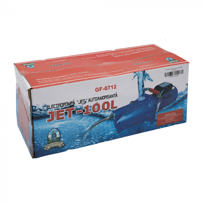 Pompa apa curata JET100L, de suprafata, autoamorsanta, 230V, 1500W, Micul Fermier GF-0712 [4]