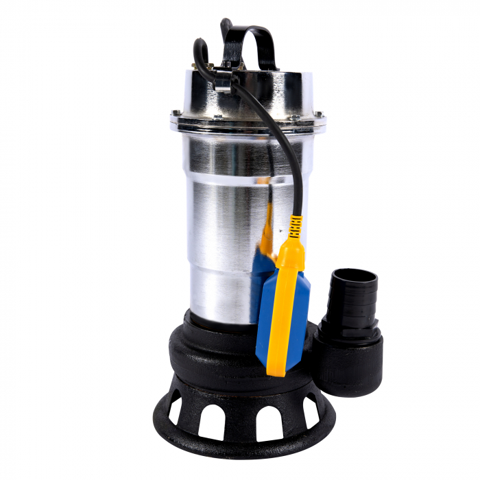 Pompa de evacuare apa murdara, 3kW, 25000l/h, pompare 20m, plutitor, corp INOX, Micul Fermier GF-1496 [8]