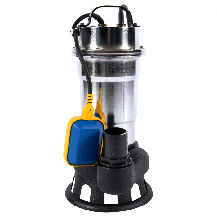 Pompa de evacuare apa murdara, 3kW, 25000l/h, pompare 20m, plutitor, corp INOX, Micul Fermier GF-1496 [10]