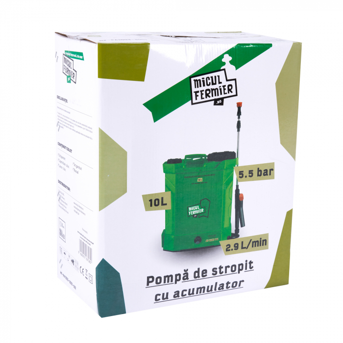 Pompa de stropit cu acumulator 10L, Micul Fermier MF-PA1003-S001-G01 [2]
