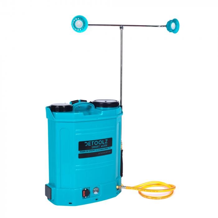 Pompa de Stropit cu Acumulator 17L, 12Ah, 5,5 bar, 4,9 L/min, Detoolz DZ-PA1009-S001-G01 [3]