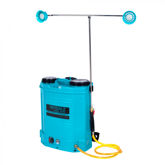 Pompa de Stropit cu Acumulator 17L, 12Ah, 5,5 bar, 4,9 L/min, Detoolz DZ-PA1009-S001-G01 [6]
