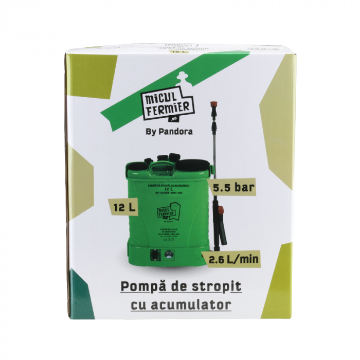 Pompa de stropit cu acumulator Micul Fermier 12L [11]