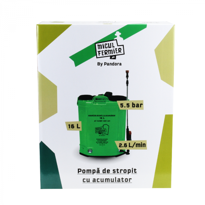 Pompa de stropit cu acumulator Micul Fermier 16L [12]