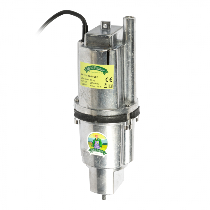 Pompa submersibila pe vibratii, 230V, 550W, refulare 65m, debit 2200L/h, Micul Fermier [2]