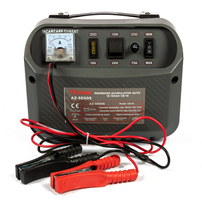 Redresor pentru acumulatori auto 12-24 v, 30-150Ah CB-10, Almaz AZ-SE005 [4]