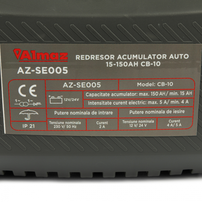 Redresor pentru acumulatori auto 12-24 v, 30-150Ah CB-10, Almaz AZ-SE005 [5]