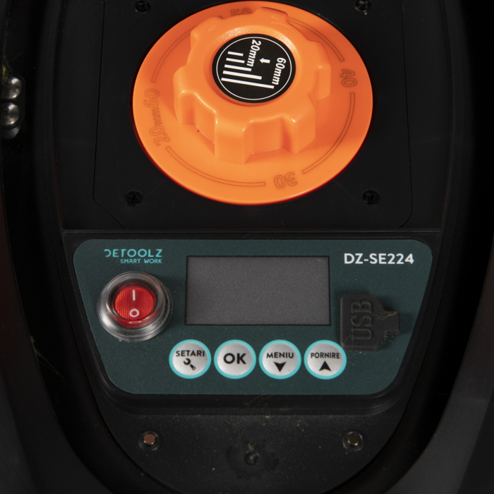 Robot de tuns gazonul, 18 cm, acumulator 2Ah, 600 mp, Detoolz DZ-SE224 [2]